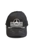 Lewis Hamilton and Valtteri Bottas signed Mercedes-Benz cap,