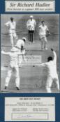 Sir Richard Hadlee 400th Test Wicket multi-signed photograph, 10 by 7in.