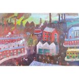 Stafford, Simeon b1956 British AR Northern Town. 20 x 30 ins., (51 x 76 cms.