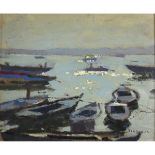 Howard, Ken b1932 British AR, Boats. 10 x 12 ins., (25.5 x 30.5 cms.