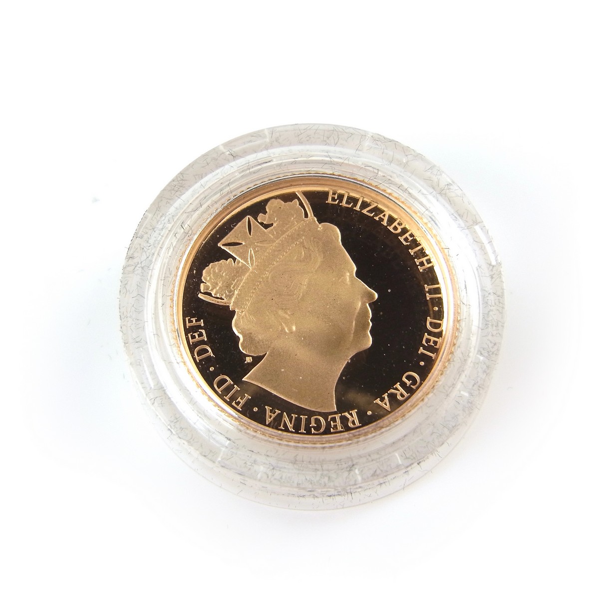 Limited edition 2016 gold proof sovereign. James Butler limited release portrait. - Image 2 of 3