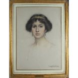 Johnson, Bradford Nineteenth-Twentieth Century, British, Portrait of a Lady. 21 x 15 ins., (53.