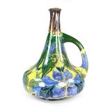 A large Dutch Art Nouveau Faience de Purmerende Hollande pottery jug.