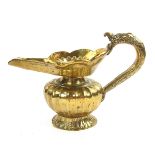 A Nepalese brass Buddhist oil lamp vessel, Himalayan Nepal, 19th century.