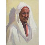 Coutts, Gordon 1868-1937 Scottish, Portrait of an Arab man. 13 x 10 ins., 33 x 25.5 cms.