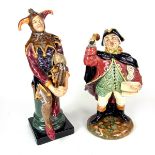 Two Royal Doulton figurines. Entitled 'The Jester' numbered H.N. 2016 and 'Town Crier' numbered H.N.