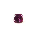 Loose, natural, unheated, cushion cut ruby weighing 1.40 ct. Accompanied by report no.
