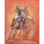 Goodman, Amy Contemporary British, Polo. 39.5 x 31.5 ins., (100.5 x 79.5 cms.