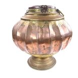 An Indian Hindu Temple brass and copper money donation box, Tamil Nadu, Southern India,