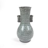 A Chinese Song dynasty guan ware style arrow vase, 20th century.