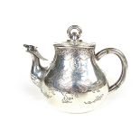 A Chinese silver teapot, Rong Sheng, circa 1900.