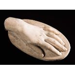 Modello anatomico di mano in gesso da calco, XX sec.