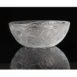R. Lalique, “Pinsons”, Ciotola in cristallo, Anni ‘90.