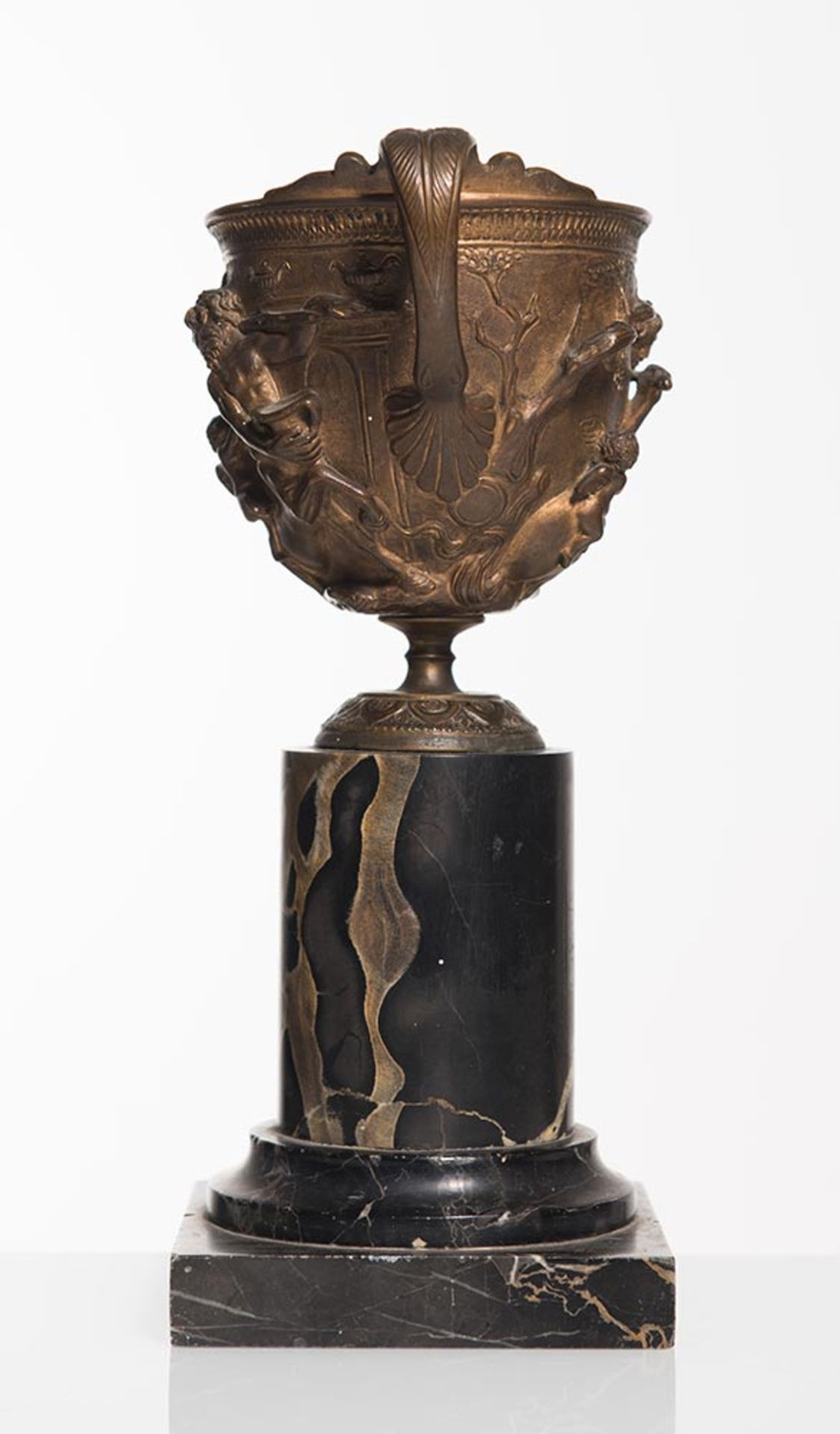 Coppa con manici in bronzo, XIX sec. - Image 3 of 3