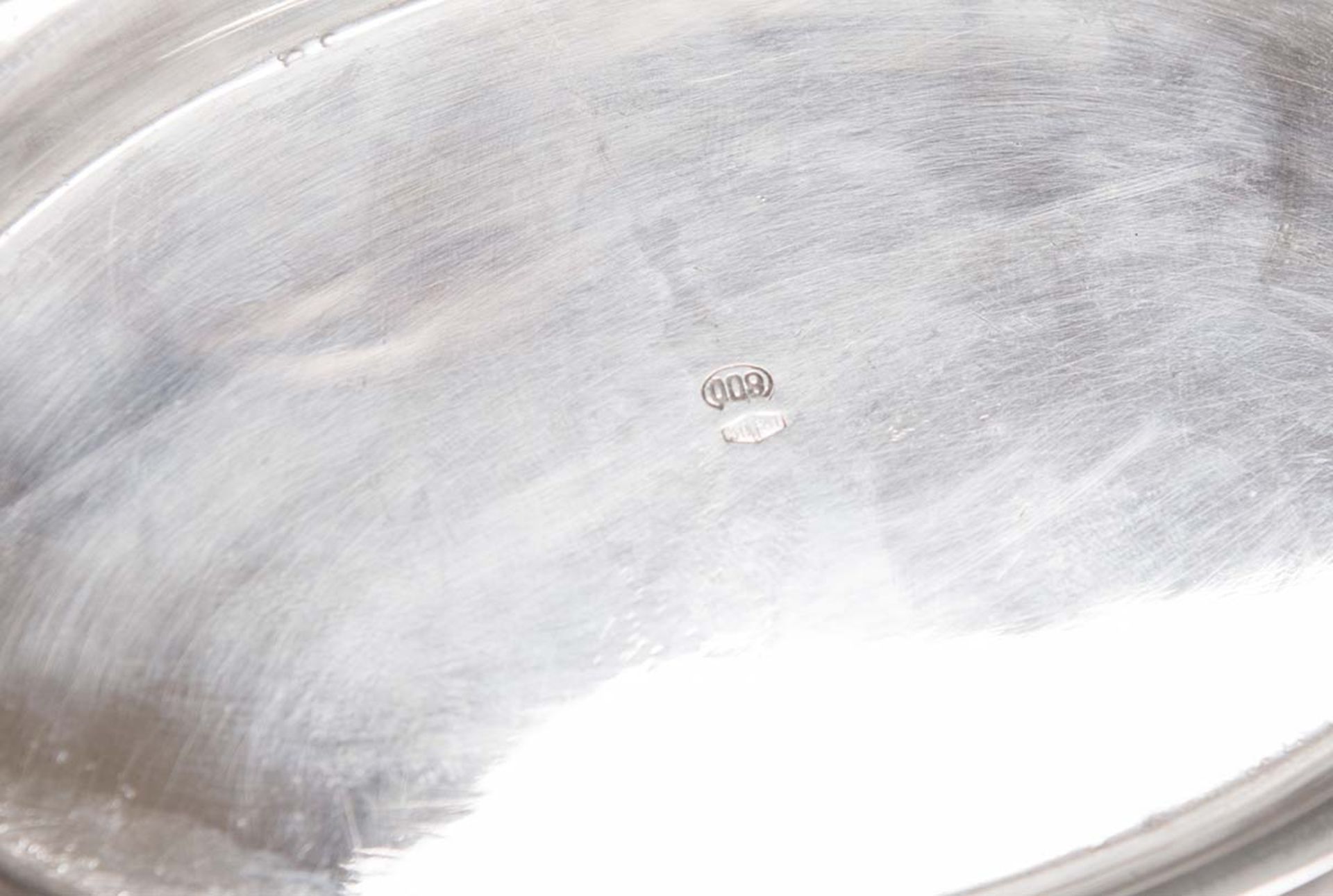 Cestina polilobata in argento, Milano, XX sec - Image 2 of 2
