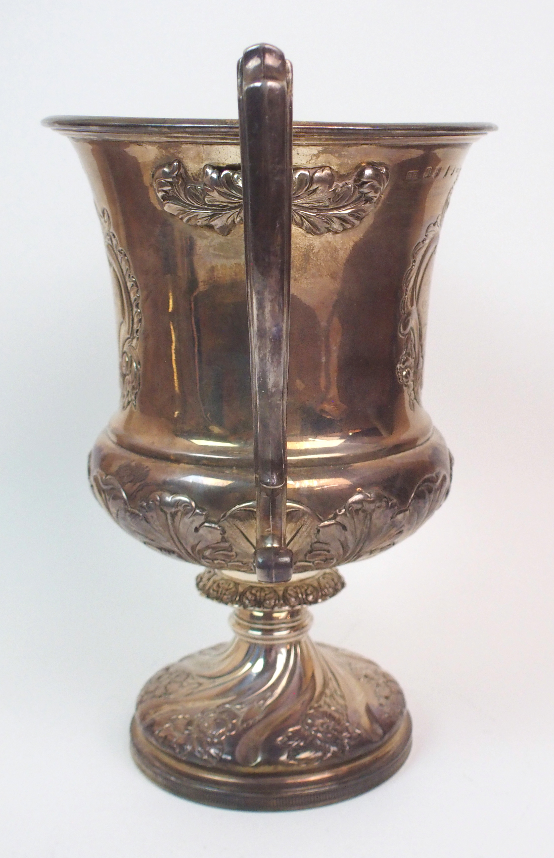 A LATE GEORGE III SILVER TROPHY CUP possibly by Alexander Edmondstoun III, Edinburgh 1817, of - Image 10 of 10