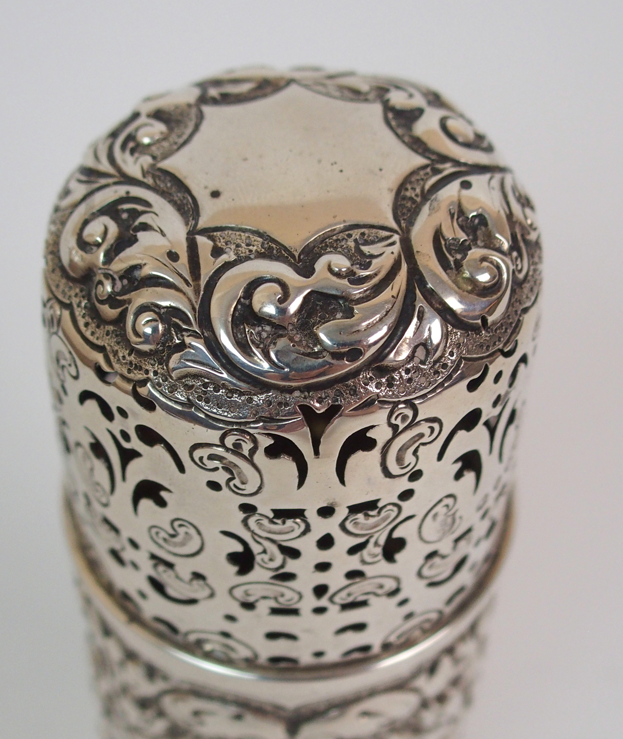 A VICTORIAN SILVER SUGAR CASTOR by Horace Woodward & Co., (Edgar Finley and Hugh Taylor), London - Image 6 of 10