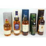 A COLLECTION OF MALT WHISKY including Glenkinchie year old, Royal Lochnagar 12 year old, Talisker 10