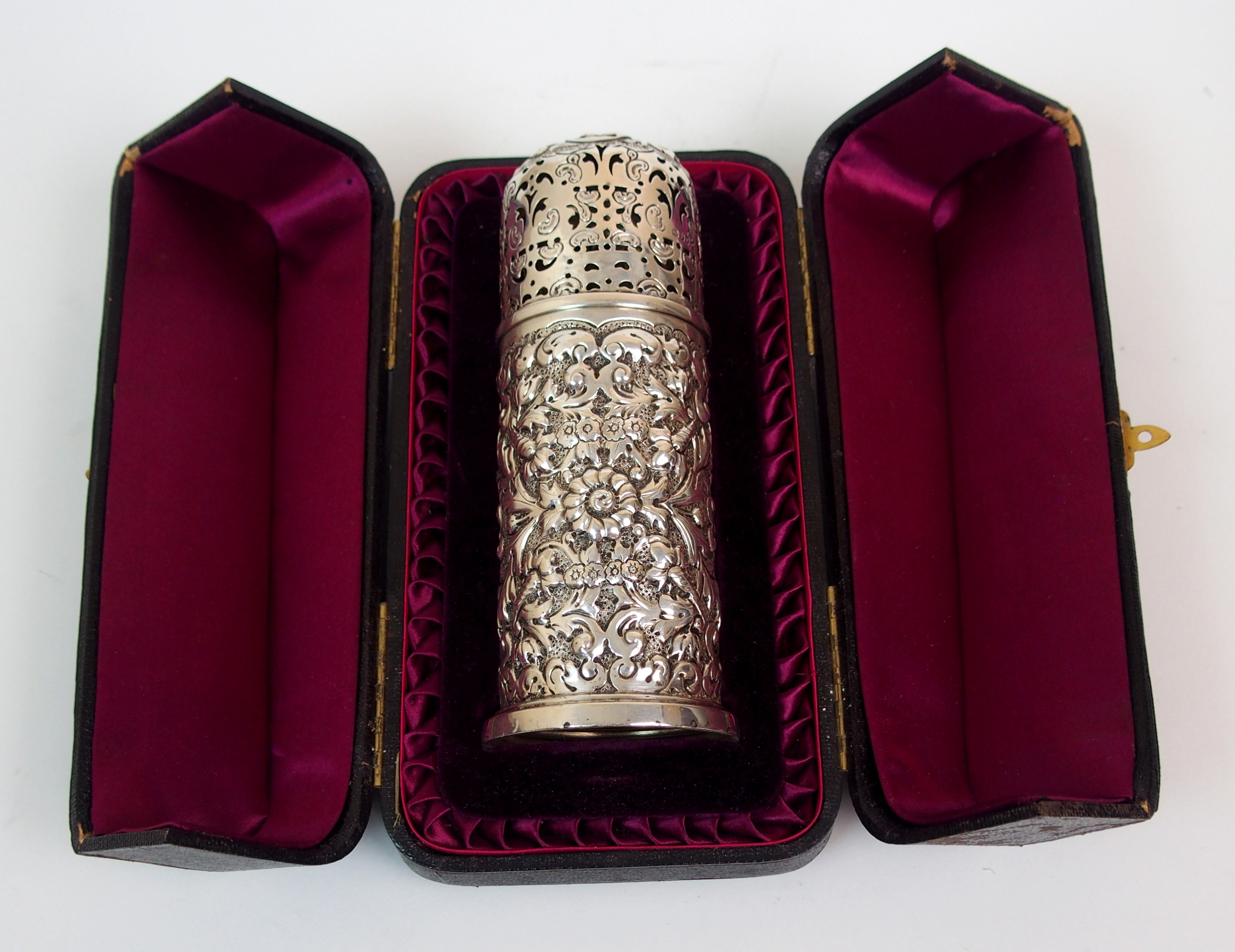 A VICTORIAN SILVER SUGAR CASTOR by Horace Woodward & Co., (Edgar Finley and Hugh Taylor), London