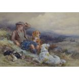 JAMES HARDY JNR RI (BRITISH 1832 - 1889) GHILLIES REST Watercolour, signed and dated (18)70, 25 x