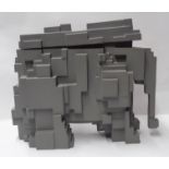 •SIR EDUARDO PAOLOZZI RA, HRSA (SCOTTISH 1924 - 2005) ELEPHANT Plastic, incised with signature and