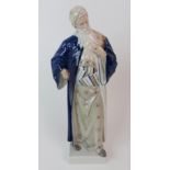 A ROYAL COPENHAGEN PORCELAIN FIGURE modelled as Nathan the Wise, designed by Adolf Jahn, No 1413,