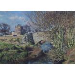 •JAMES MCINTOSH PATRICK RSA, ROI, RGI (SCOTTISH 1907 - 1998) CASTLE HUNTLY, ANGUS Gouache and