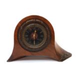 A mantle clock made up from the central section of an aeroplanes propeller