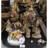 Assorted French porcelain figures including Samson copies etc (some damage and restoration)