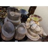 A Noritake Equator pattern dinner service, Royal Stafford teaset and other items