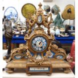 A Sevres style porcelain mounted ormolu clock Gilbert Telfer Collection, Edinburgh