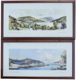 Carriage Prints x 2 WESTERN HIGHLANDS, NEAR MORAR and INVERARAY CASTLE, LOCH FYNE, ARGYLL both by