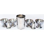 GWR silverplate collection to include 7 items consisting of; 4x sundae dishes all marked with the