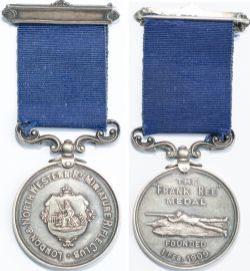 LNWR silver medal LONDON & NORTH WESTERN Ry MINIATURE RIFLE CLUB with Britannia crest to front and