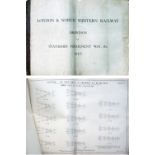 London & North Western Railway large book of drawings of Standard Permanent Way c1916. Shows