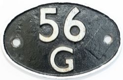 Shedplate 56G Bradford Hammerton Street 1956-1958. Restored, has casting number 914 on the front.