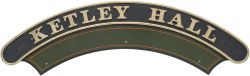 GWR nameplate KETLEY HALL ex GWR 4-6-0 Hall number 4935 built Swindon June1929. First shed