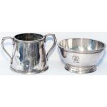 GWR silverplate items x2 to include: GWR Hotels nibbles dish marked to the front with GWR in roundel