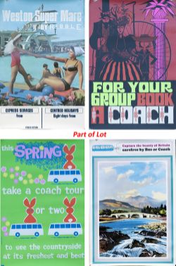 Bus posters to include: Spring by Daphne Paden, Ribble Holidays, See Britain From Her Roads, London,