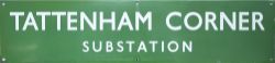 BR(S) enamel sign dark green TATTENHAM CORNER SUBSTATION. Measures 26in x 6in and is in excellent