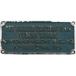 Diesel worksplate THE ENGLISH ELECTRIC CO LTD VULCAN WORKS NEWTON-LE-WILLOWS ENGLAND No 3515/D946.