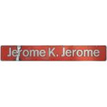 Nameplate JEROME K. JEROME ex BR Diesel Class 31 31423 / D5621 built by Brush Works as works