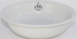 GWR china washbowl marked to the inside with GWR twin shield CoA and GREAT WESTERN RAILWAY HOTELS.