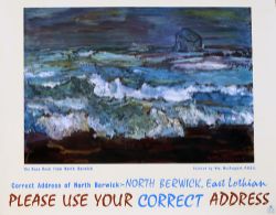 Poster GPO THE BASS ROCK FROM NORTH BERWICK by W.M. MacTaggart PRSA. Measures 36in x 29in and is