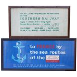 Carriage Print TO FRANCE BY THE SEA ROUTE OF THE SOUTHERN BRITISH RAILWAYS (SOUTHERN)