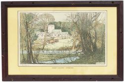 Southern Railway Carriage Print HARDY COUNTRY, STINSFORD [DORSET] by Donald Maxwell from the