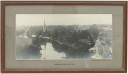 Cheshire Lines Railway carriage print with original titled mount STRATFORD-ON-AVON WARWICKSHIRE