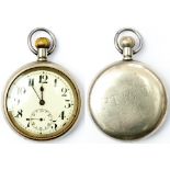 Port Talbot Railway And Docks Guards watch. Brass Swiss lever movement, top wound and top set. The