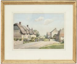 Original watercolour painting FEN DITTON CAMBRIDGESHIRE by R. E. Jordan. Produced in the 1950's