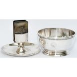 GWR silverplate items x2 to include; GWR Hotels Nibbles Dish marked to the front GWR Hotels in